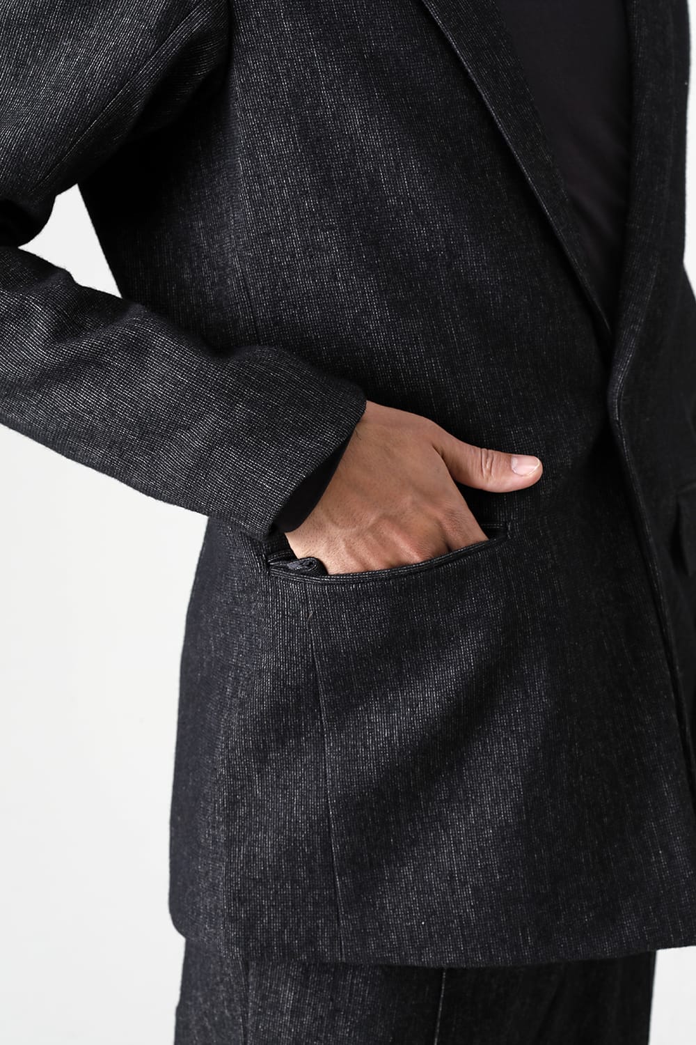 ジャケット シェットランド ウール / リネン