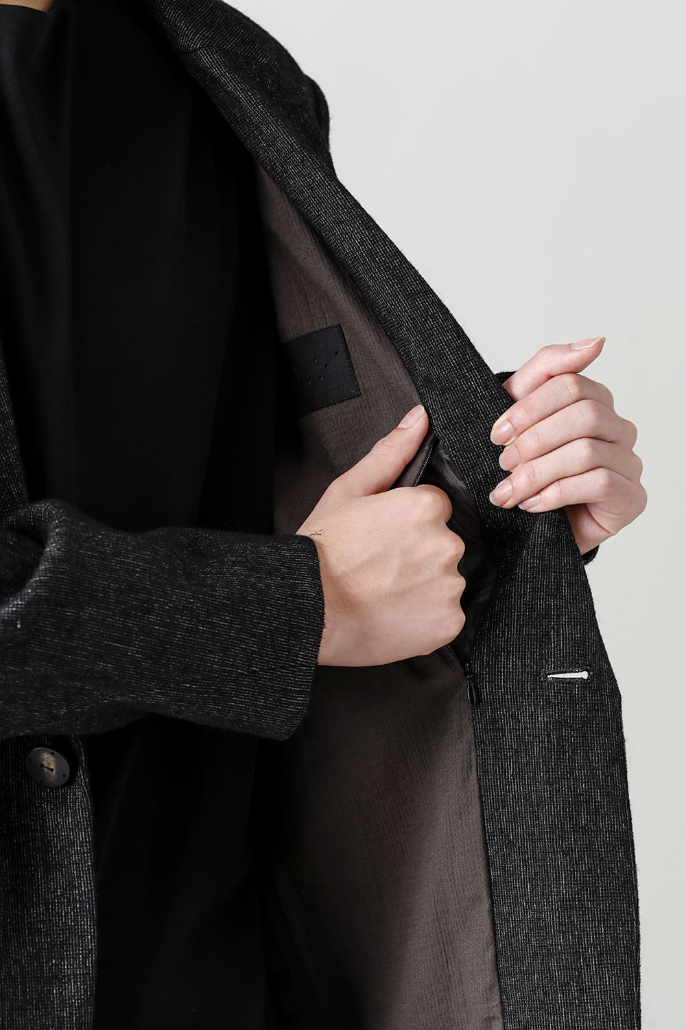 ジャケット シェットランド ウール / リネン