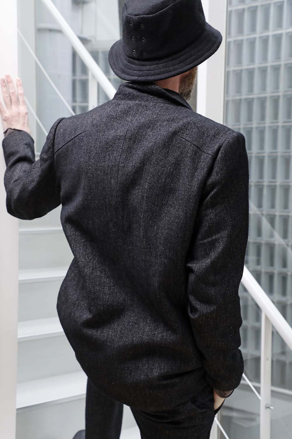 ジャケット シェットランド ウール / リネン