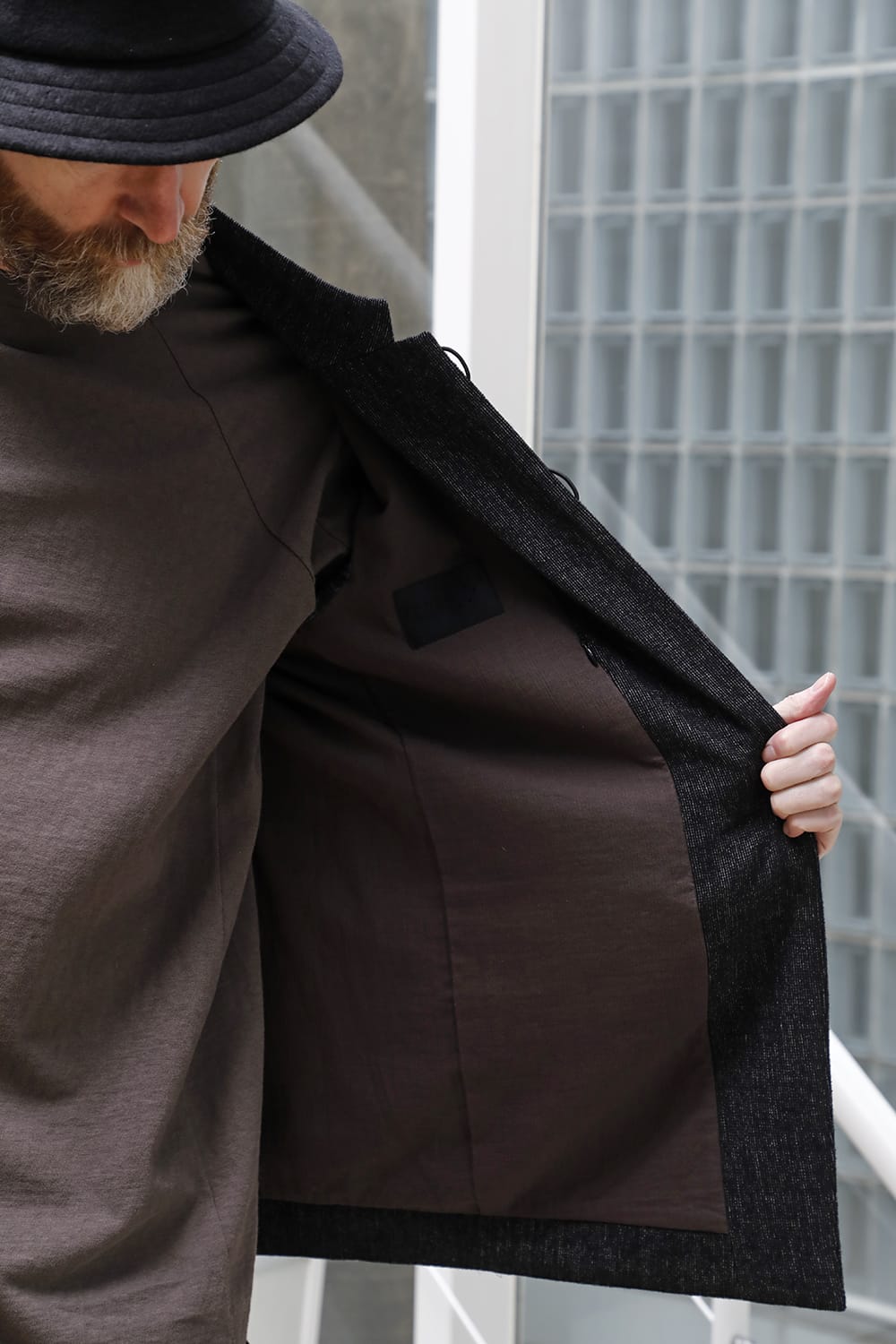 ジャケット シェットランド ウール / リネン