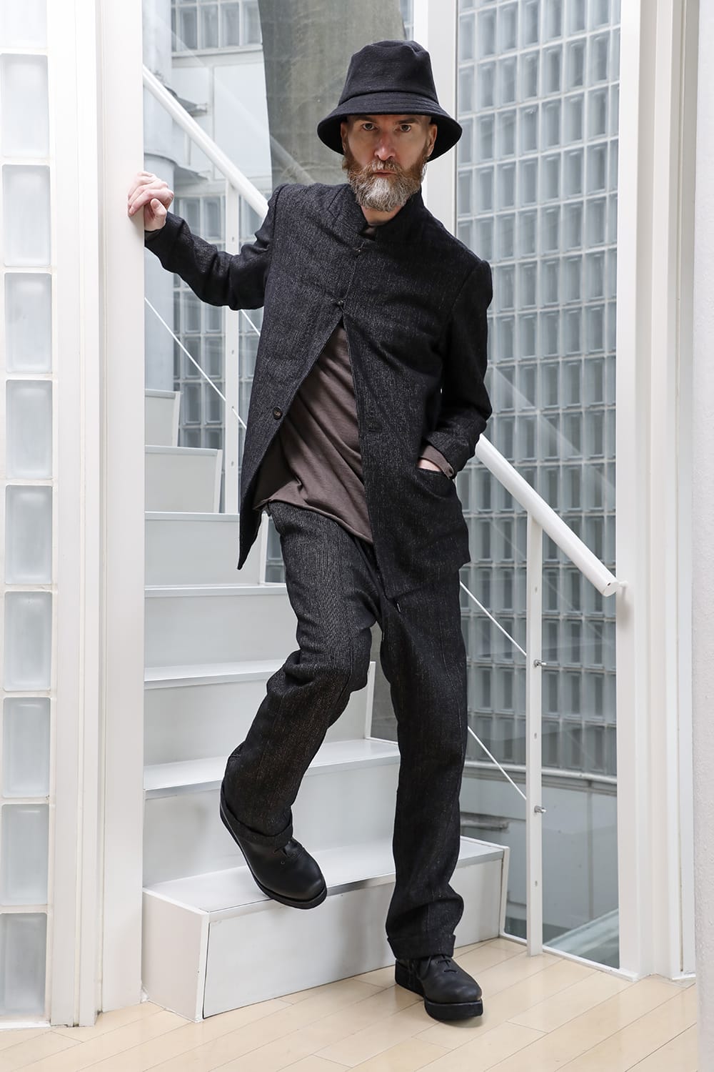 ジャケット シェットランド ウール / リネン