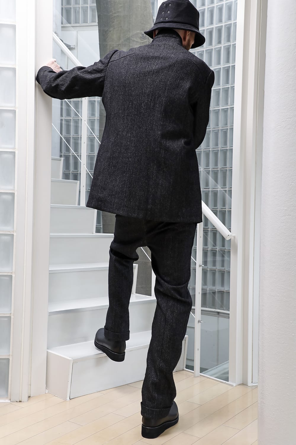 ジャケット シェットランド ウール / リネン