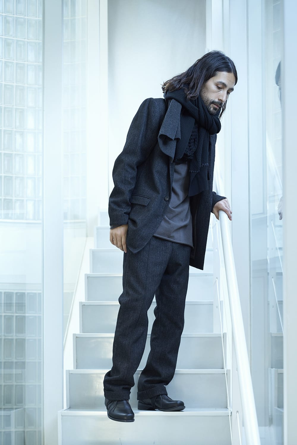 ジャケット シェットランド ウール / リネン