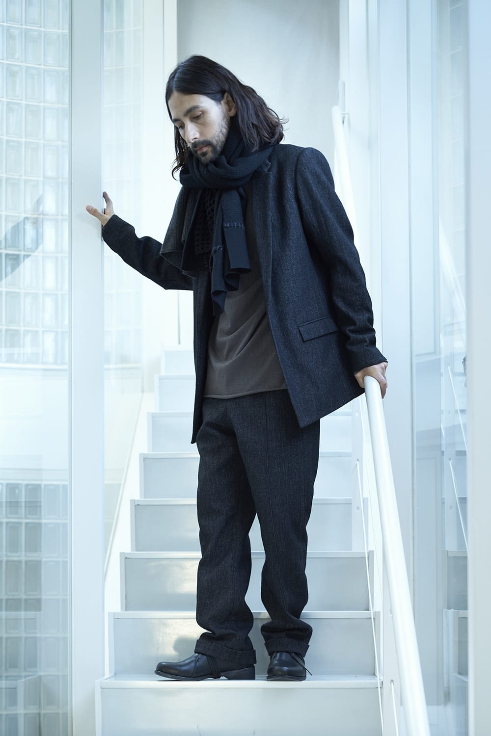 ジャケット シェットランド ウール / リネン