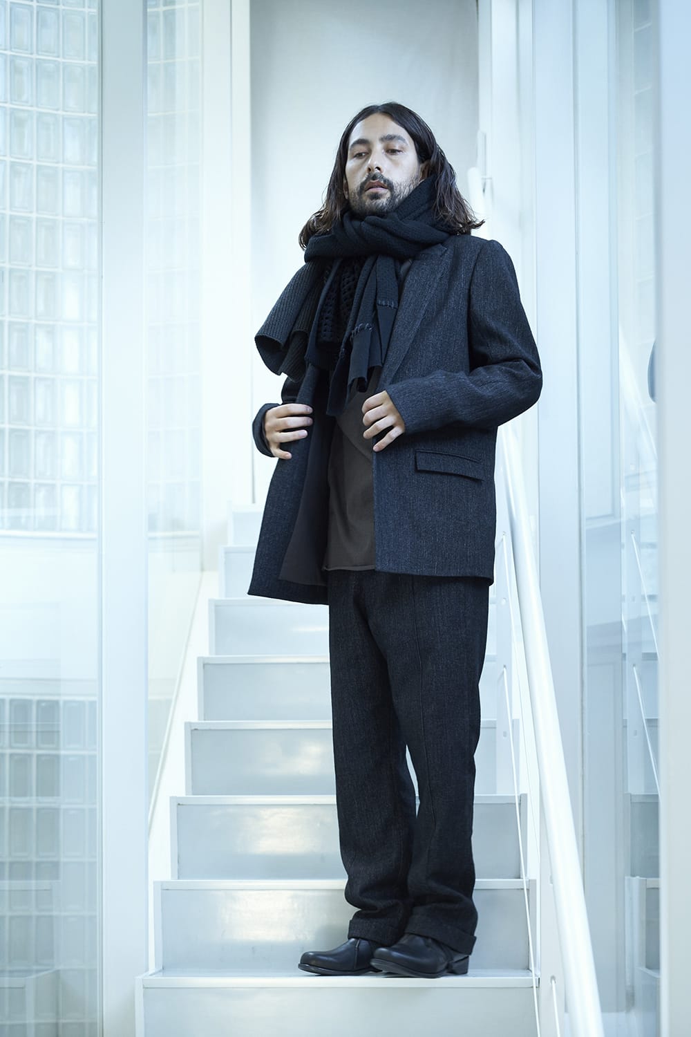 ジャケット シェットランド ウール / リネン