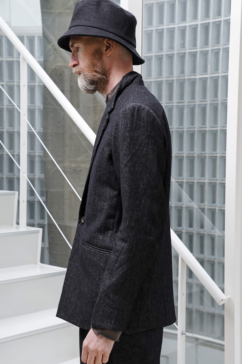 ジャケット シェットランド ウール / リネン