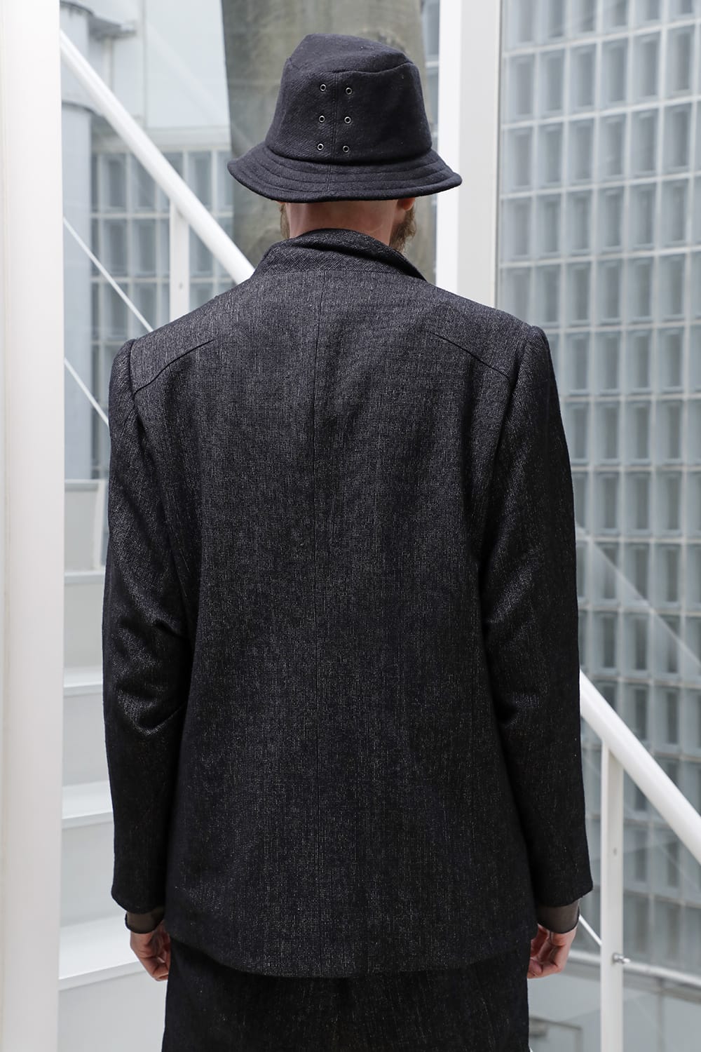 ジャケット シェットランド ウール / リネン