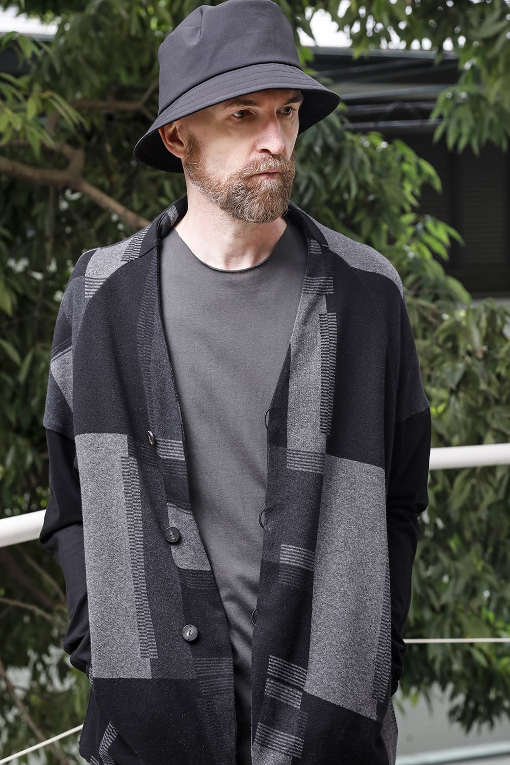 Jacket silk / cotton jacquard