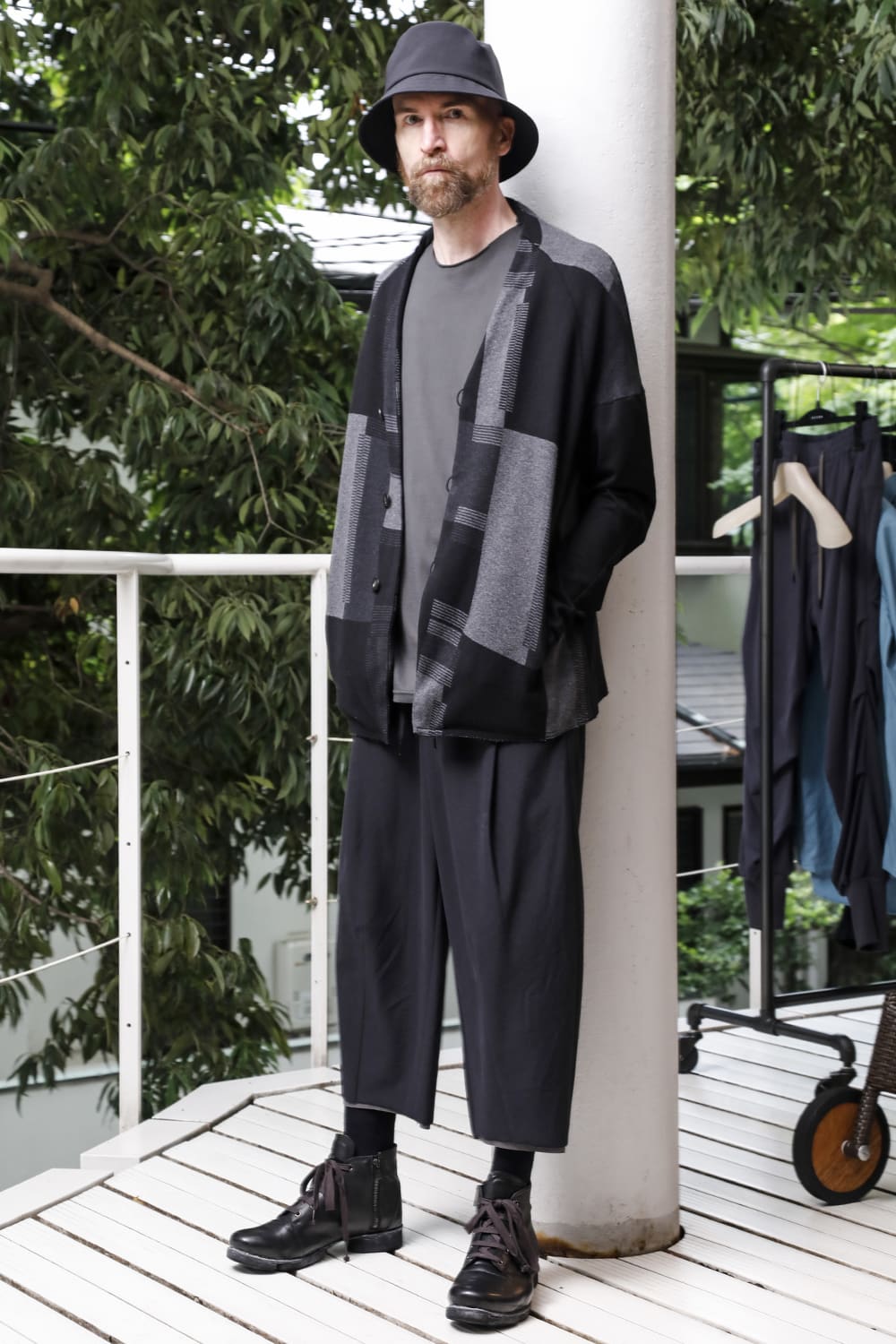 Jacket silk / cotton jacquard