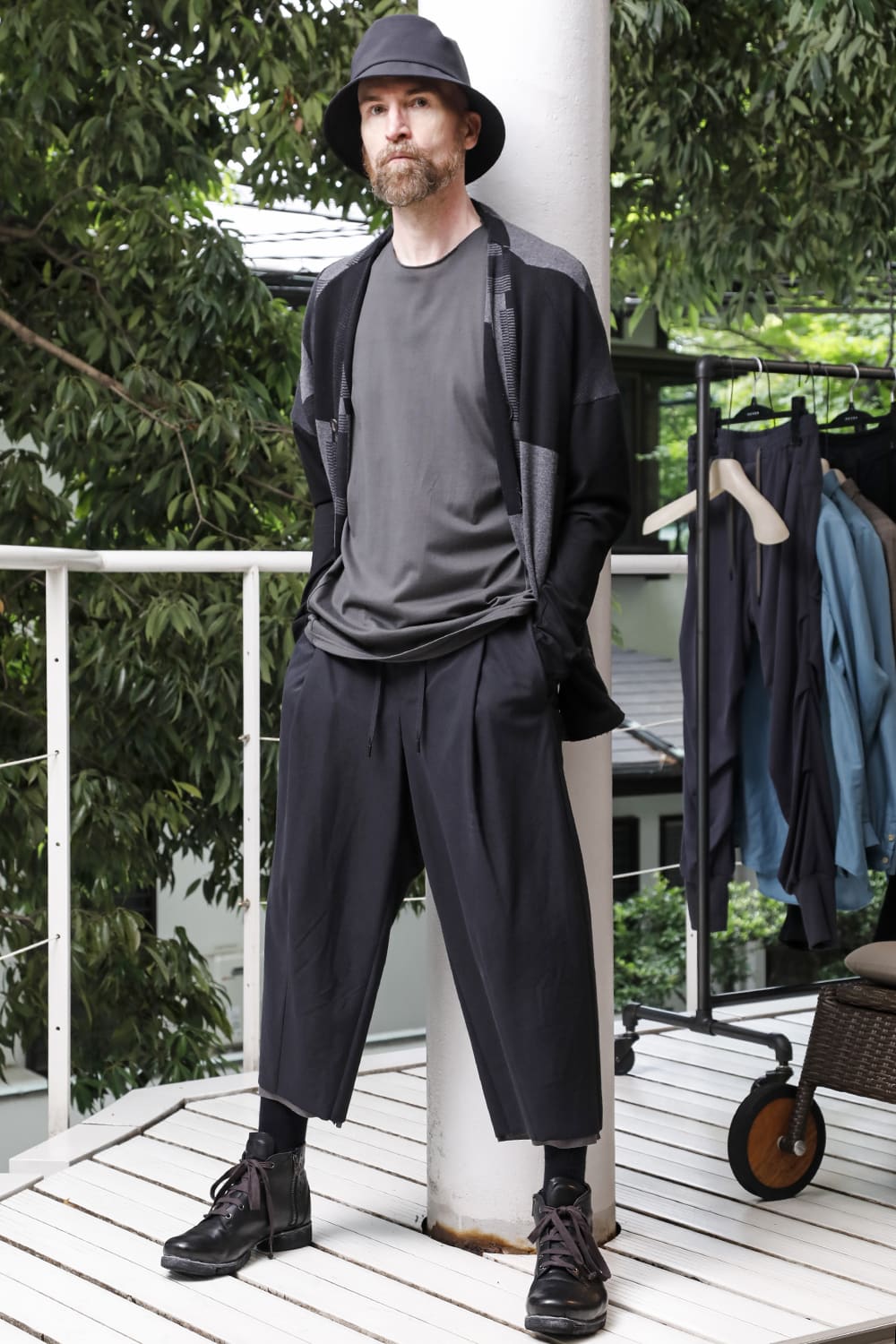 Jacket silk / cotton jacquard