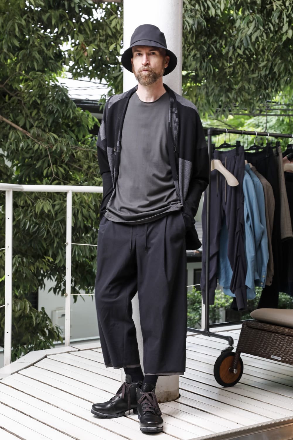 Jacket silk / cotton jacquard