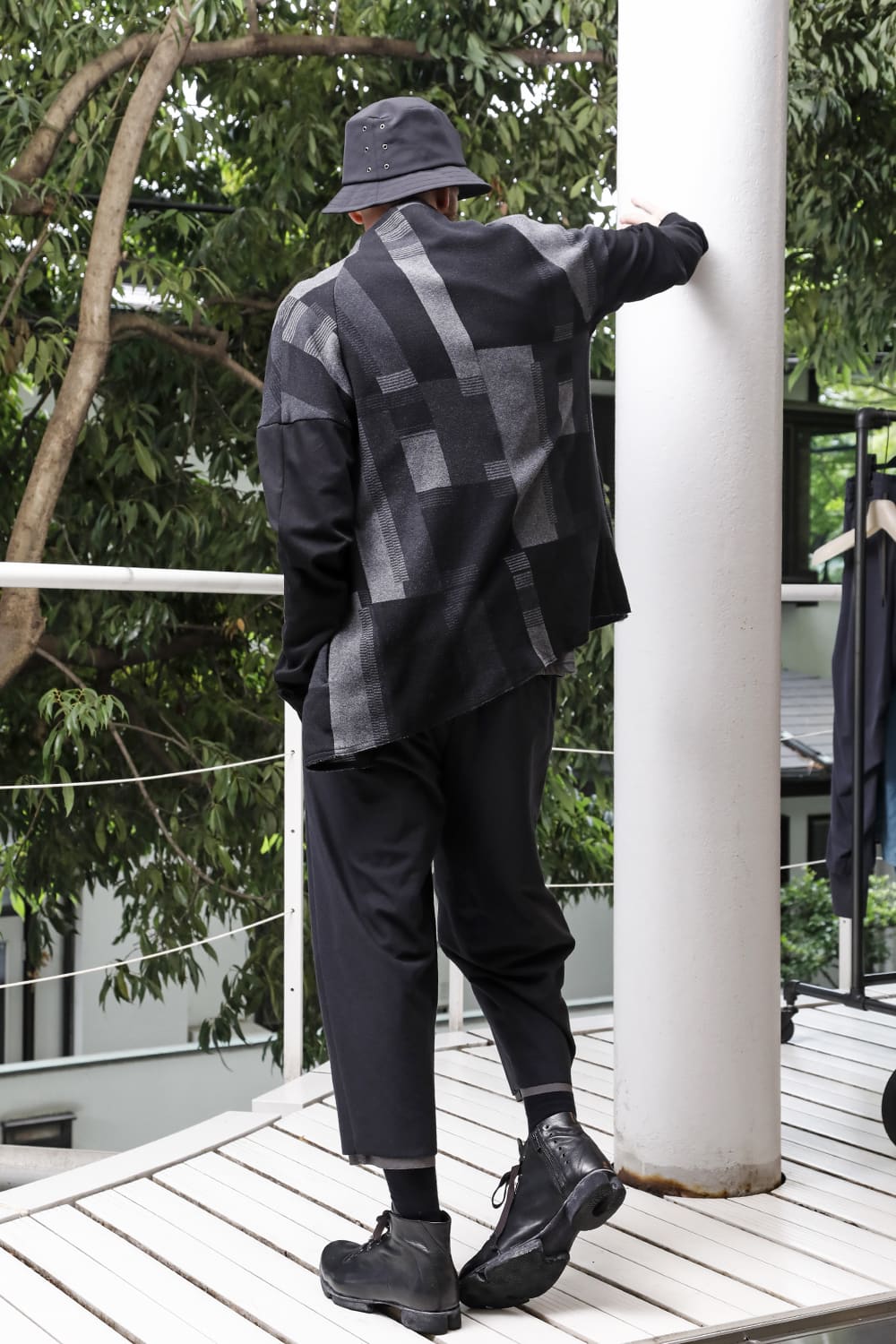 Jacket silk / cotton jacquard