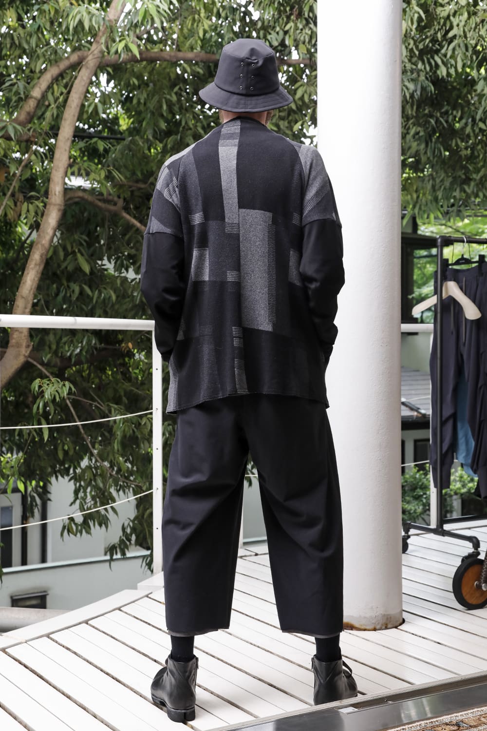 Jacket silk / cotton jacquard