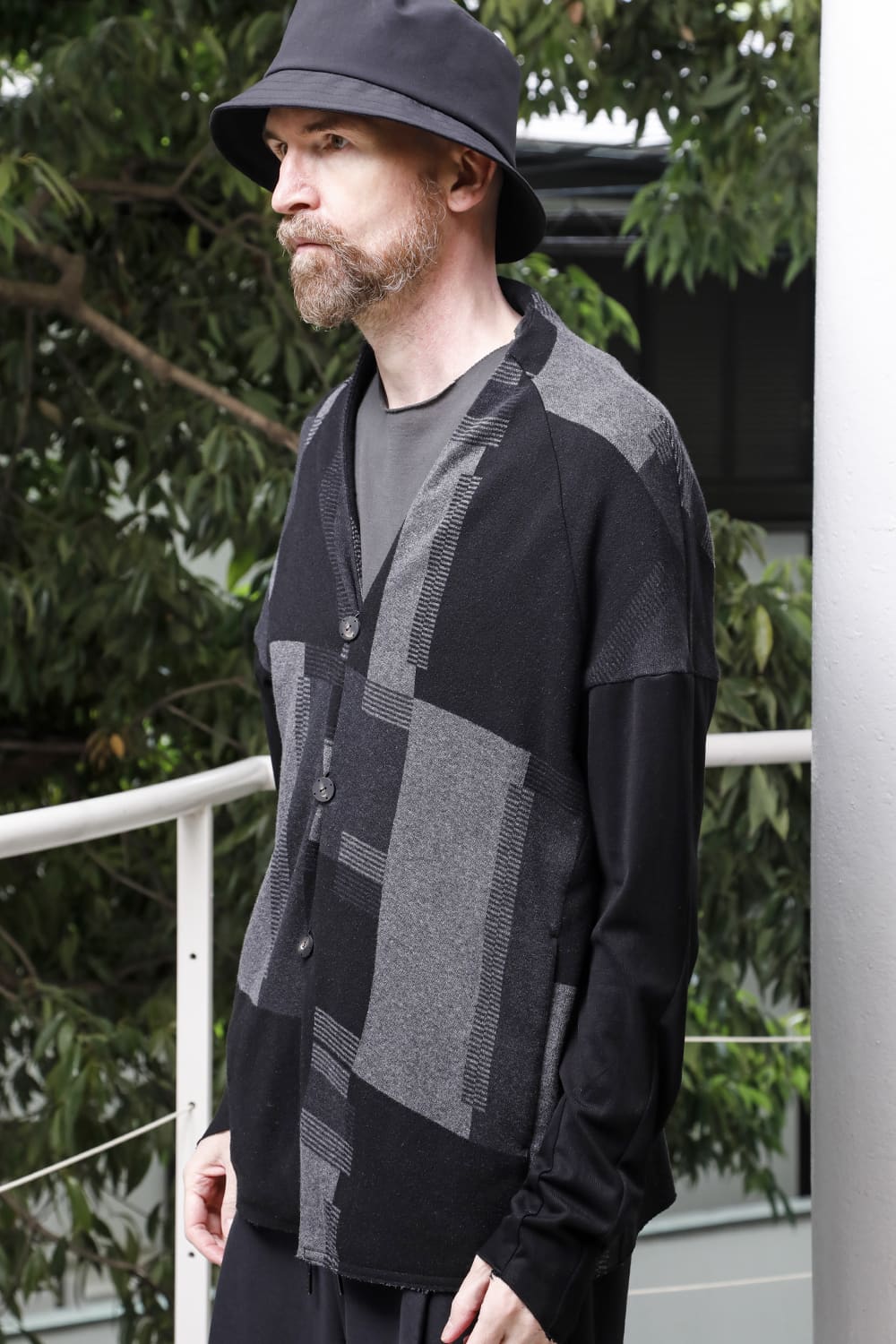 Jacket silk / cotton jacquard