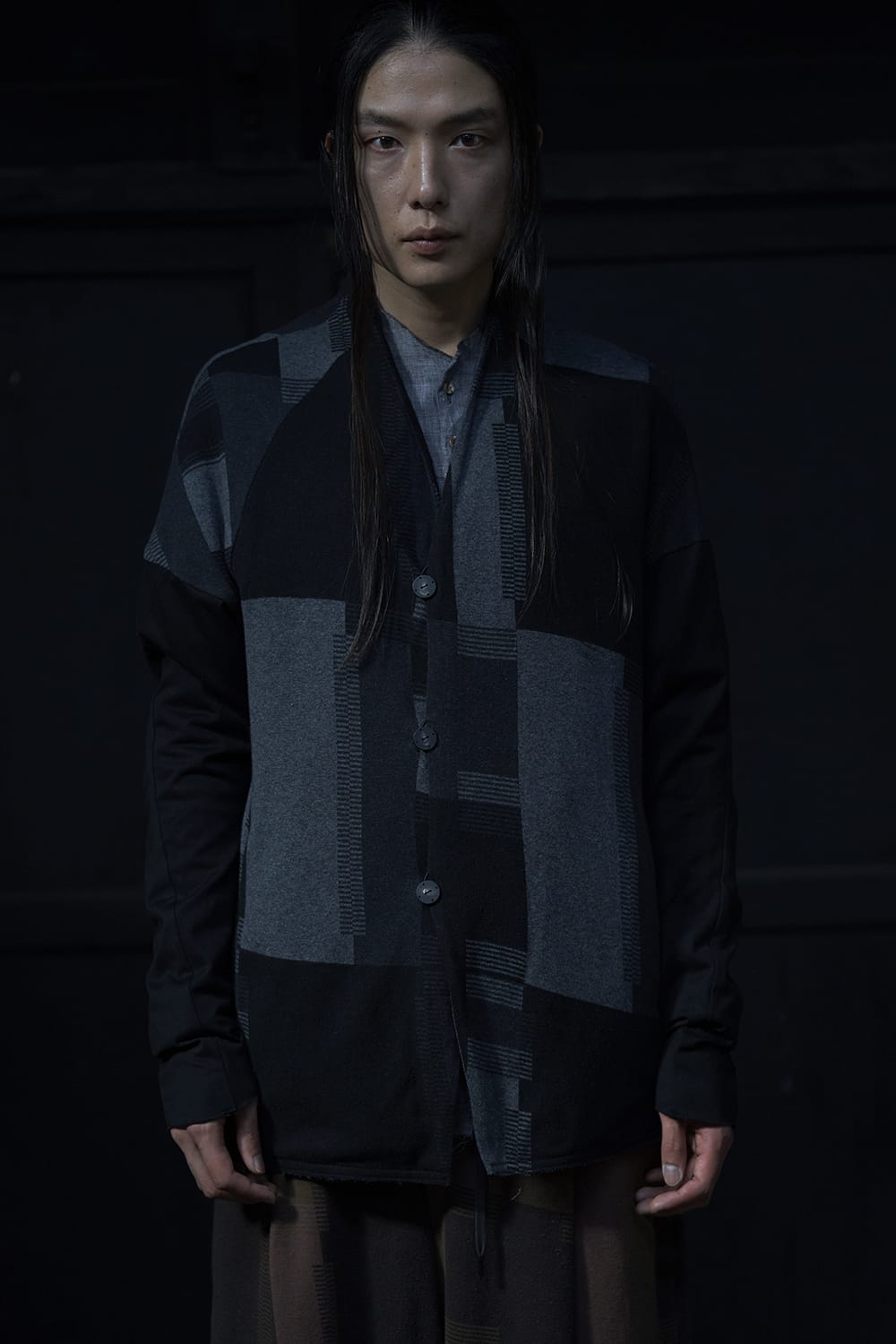 Jacket silk / cotton jacquard