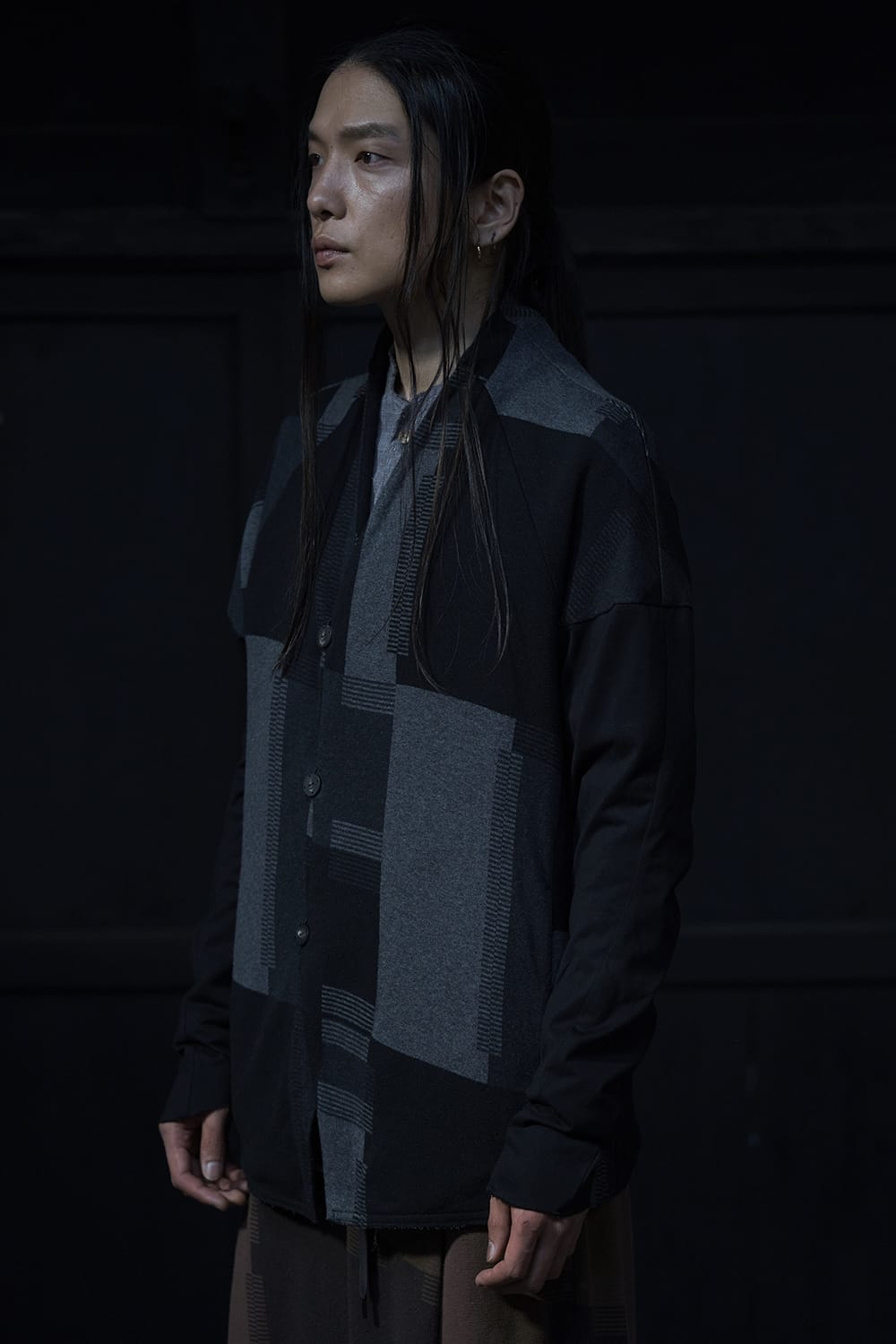 Jacket silk / cotton jacquard