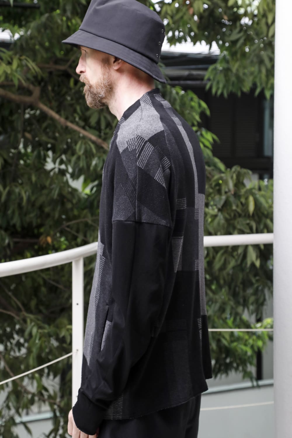 Jacket silk / cotton jacquard