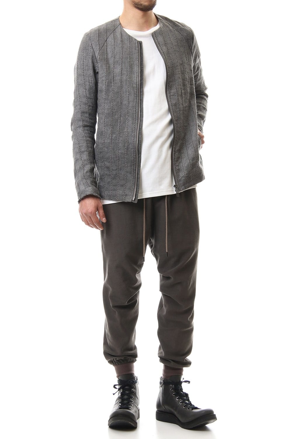 ジャケット カナパ ストライプ