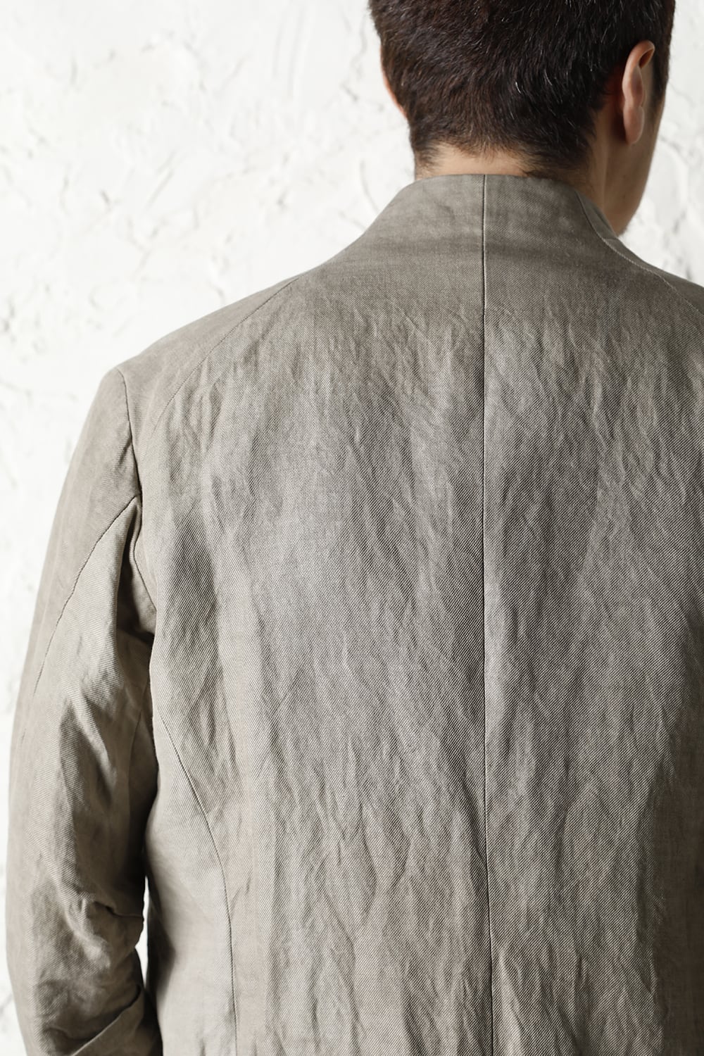 Jacket cotton/ ramie/ canapa cold dyed