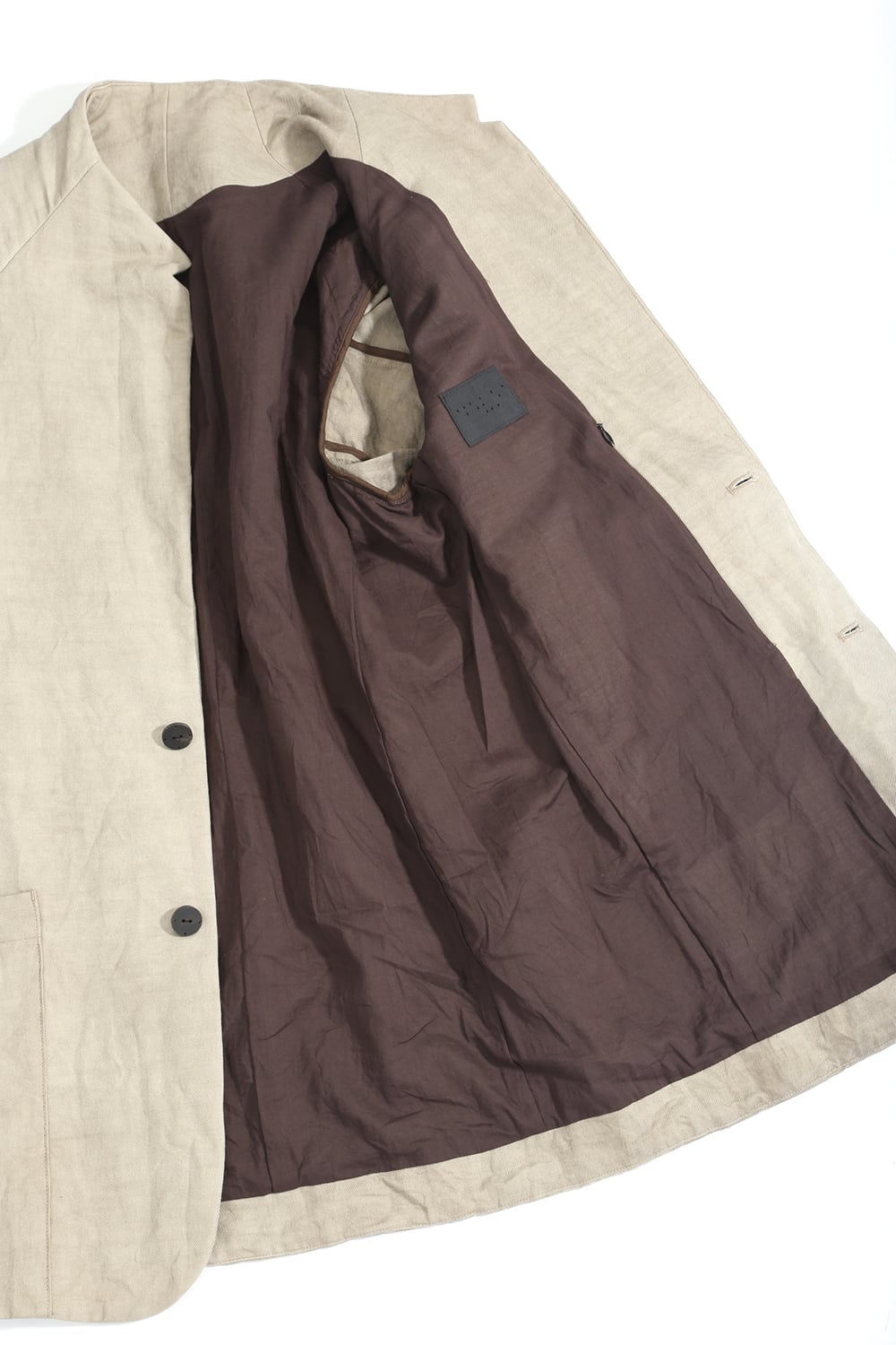 Jacket cotton/ ramie/ canapa cold dyed