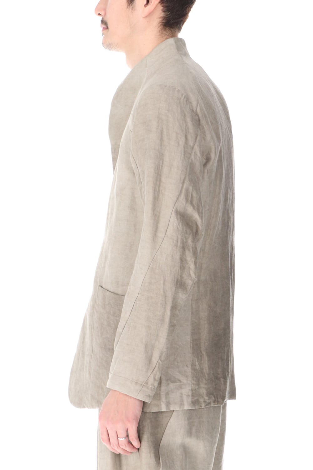 Jacket cotton/ ramie/ canapa cold dyed