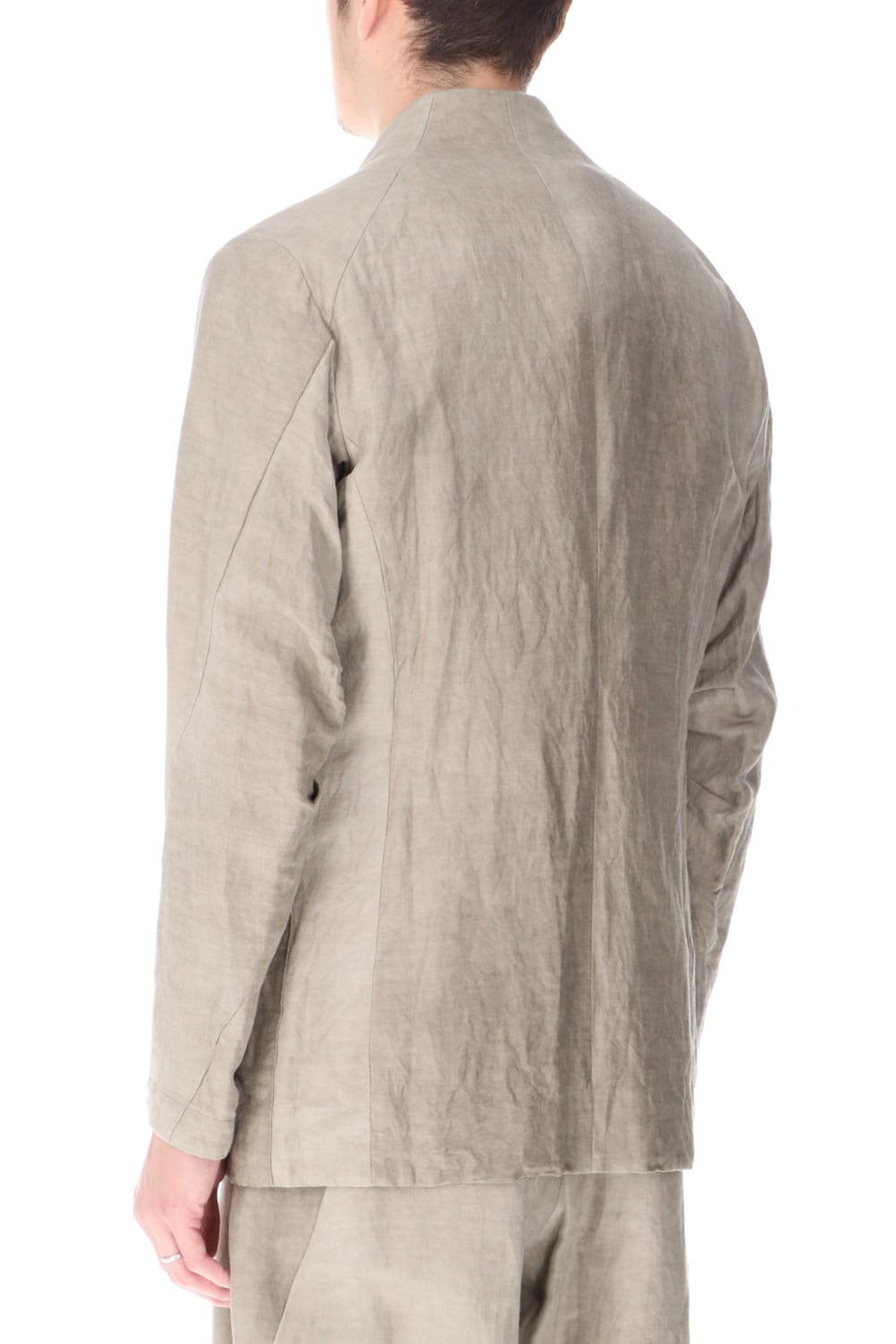 Jacket cotton/ ramie/ canapa cold dyed