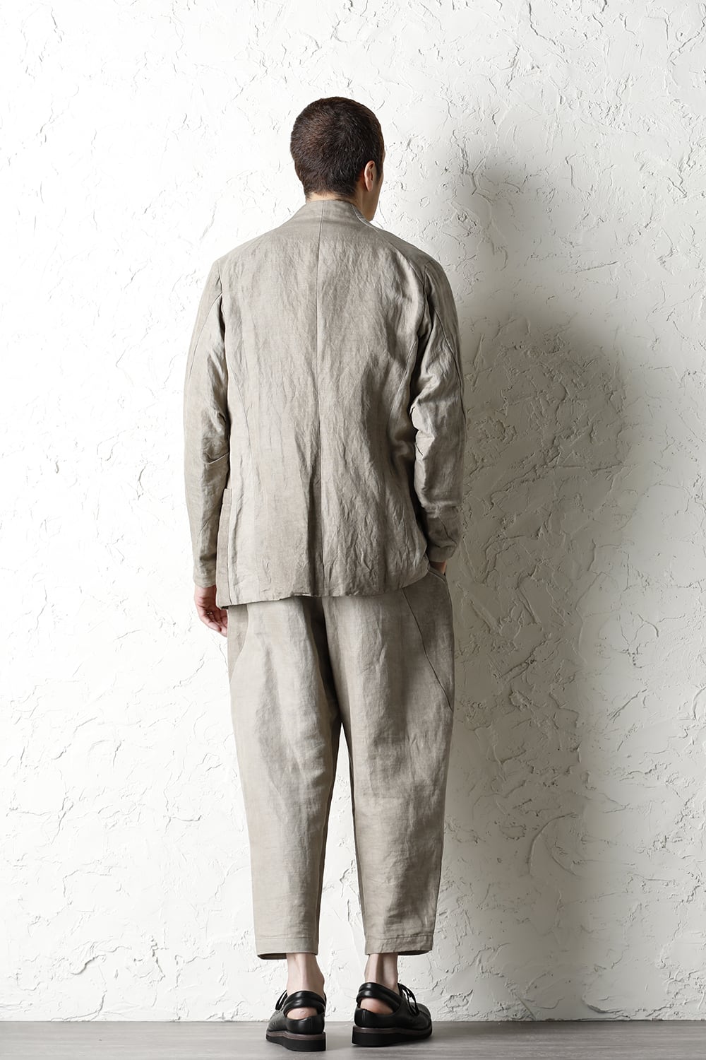 Jacket cotton/ ramie/ canapa cold dyed