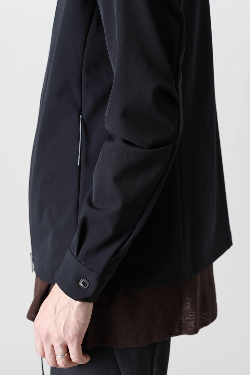 Drizzler jacket merino wool jersey bonding