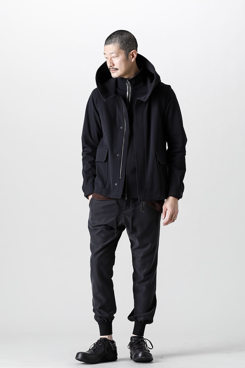 Drizzler jacket merino wool jersey bonding