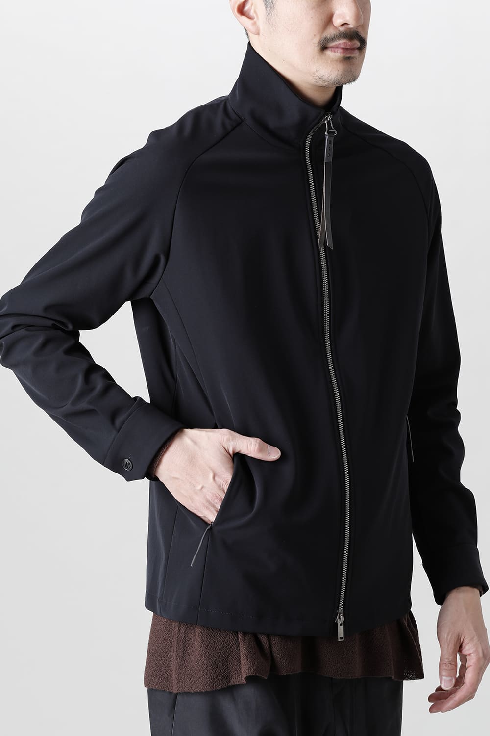 Drizzler jacket merino wool jersey bonding