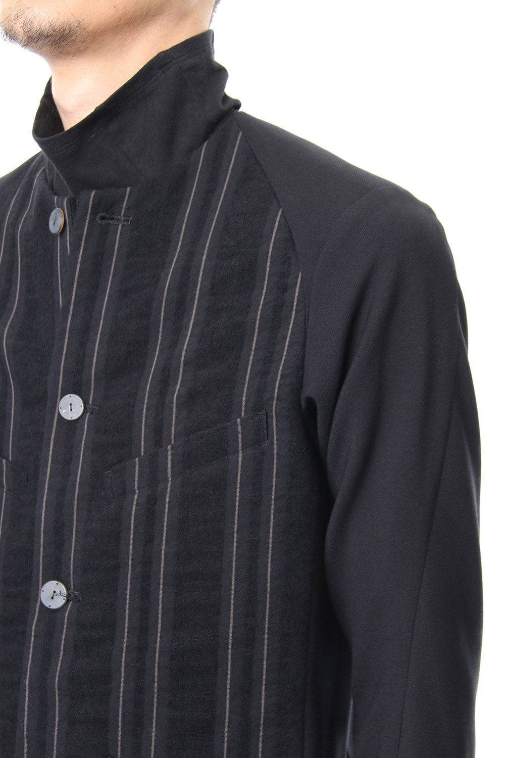 Jacket Wool / Cotton Stripe JKY-SVN