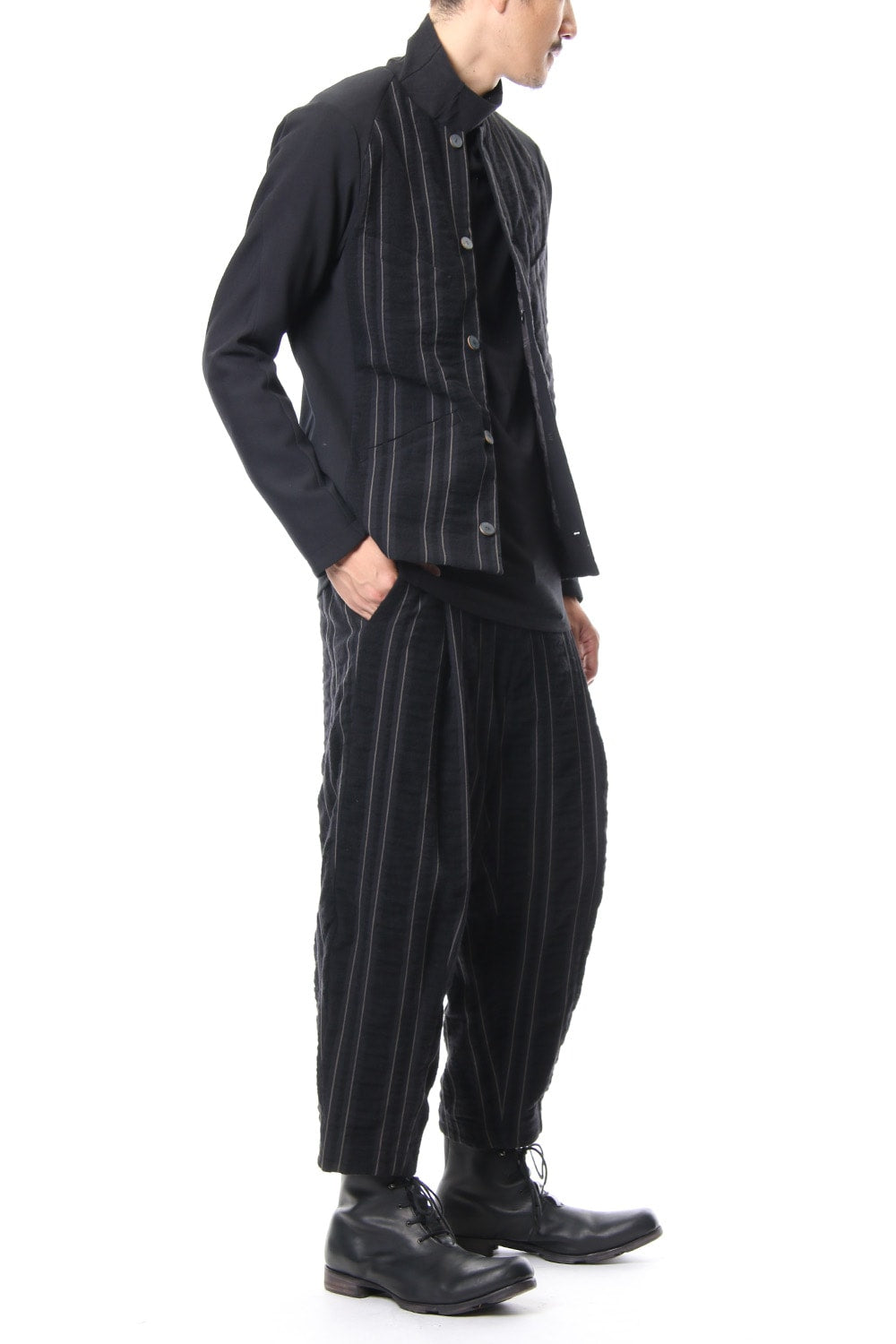 Jacket Wool / Cotton Stripe JKY-SVN