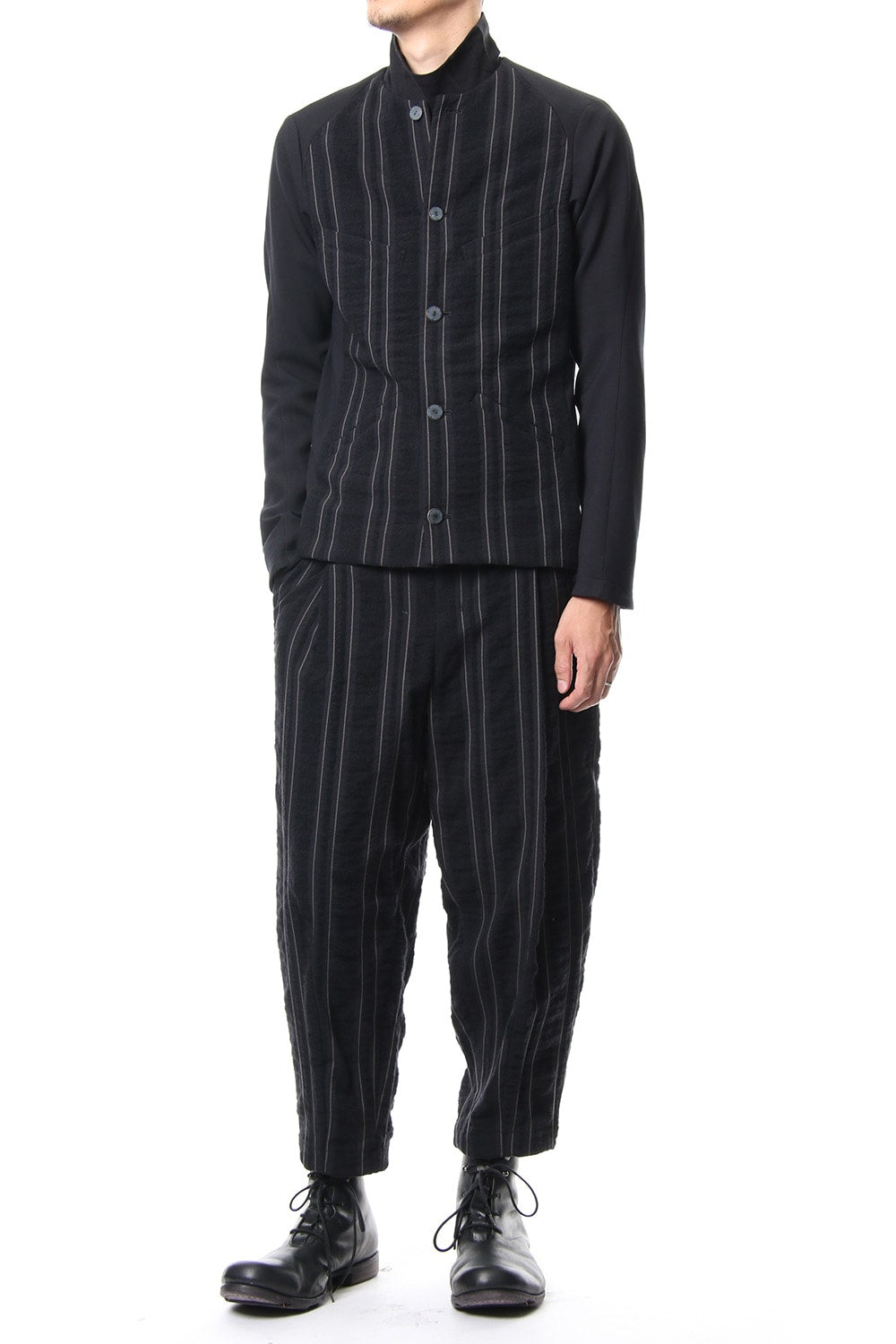 Jacket Wool / Cotton Stripe JKY-SVN