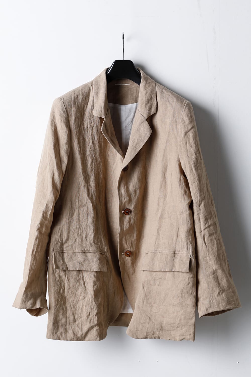 French Linen 3B Jacket Beige