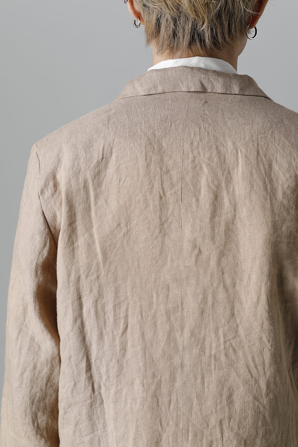 French Linen 3B Jacket Beige