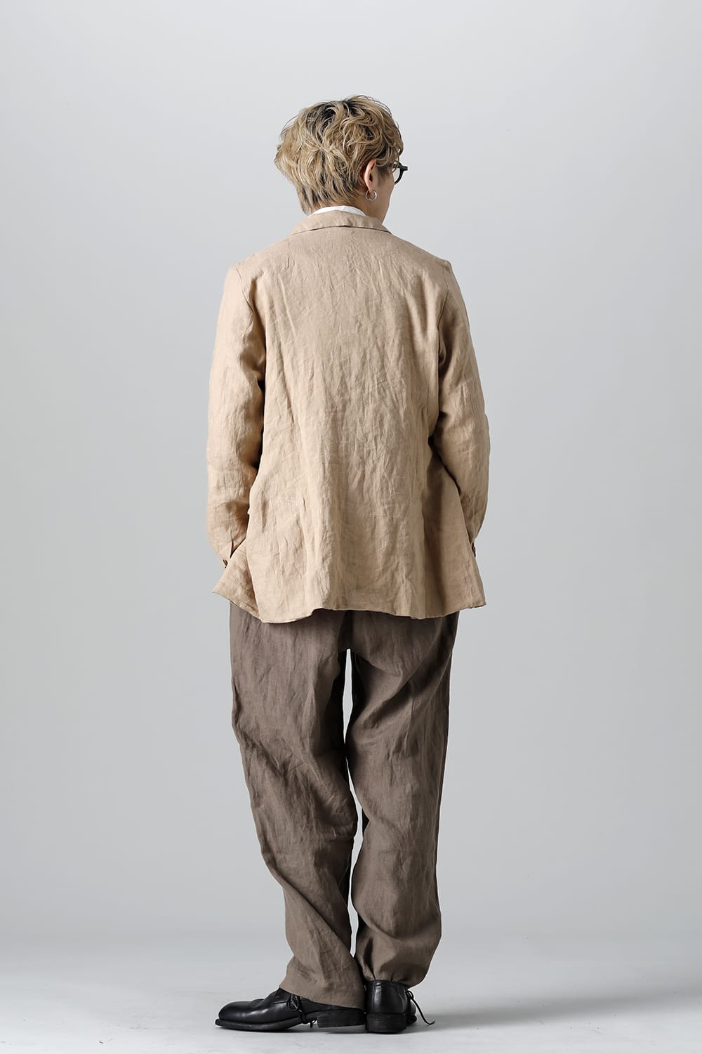 French Linen 3B Jacket Beige