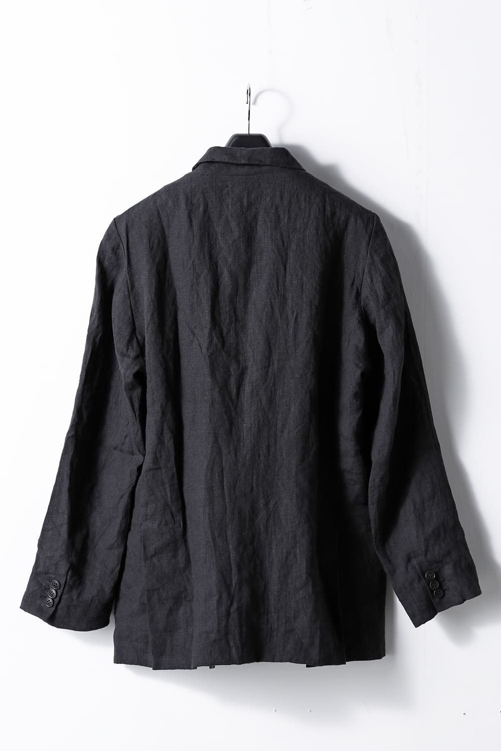 French Linen 3B Jacket Black