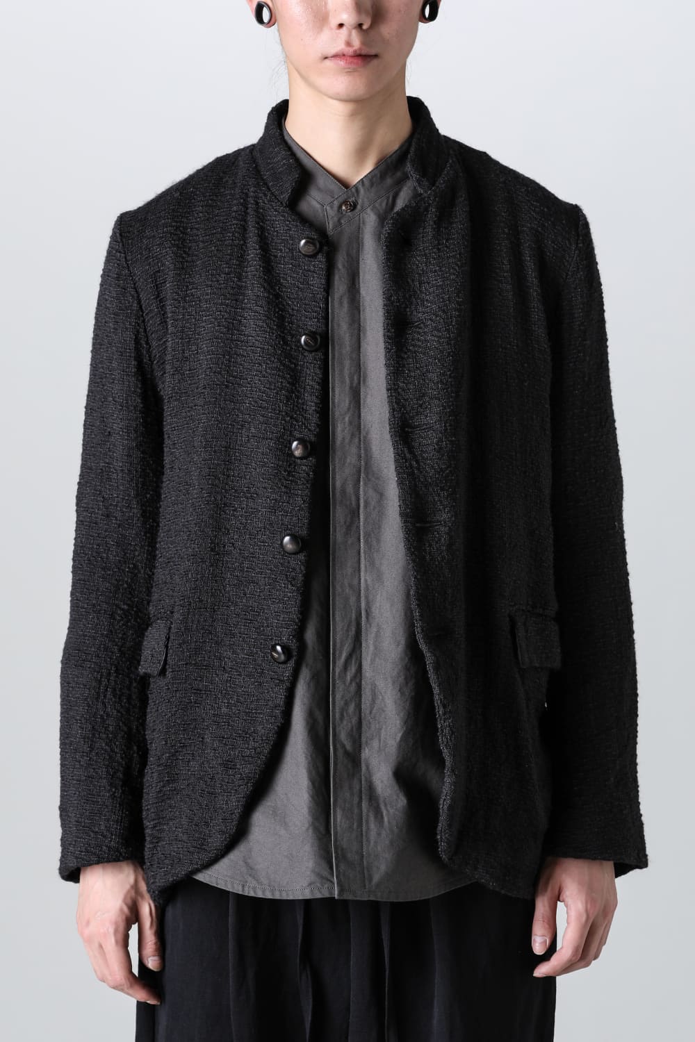 band collar jacket