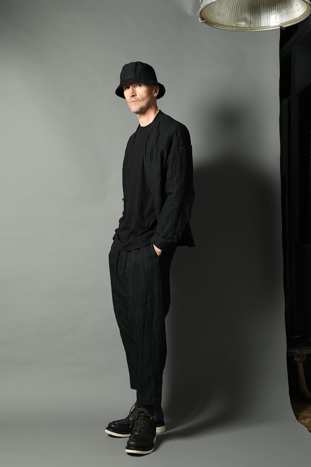 Jacket cotton linen metal shrink