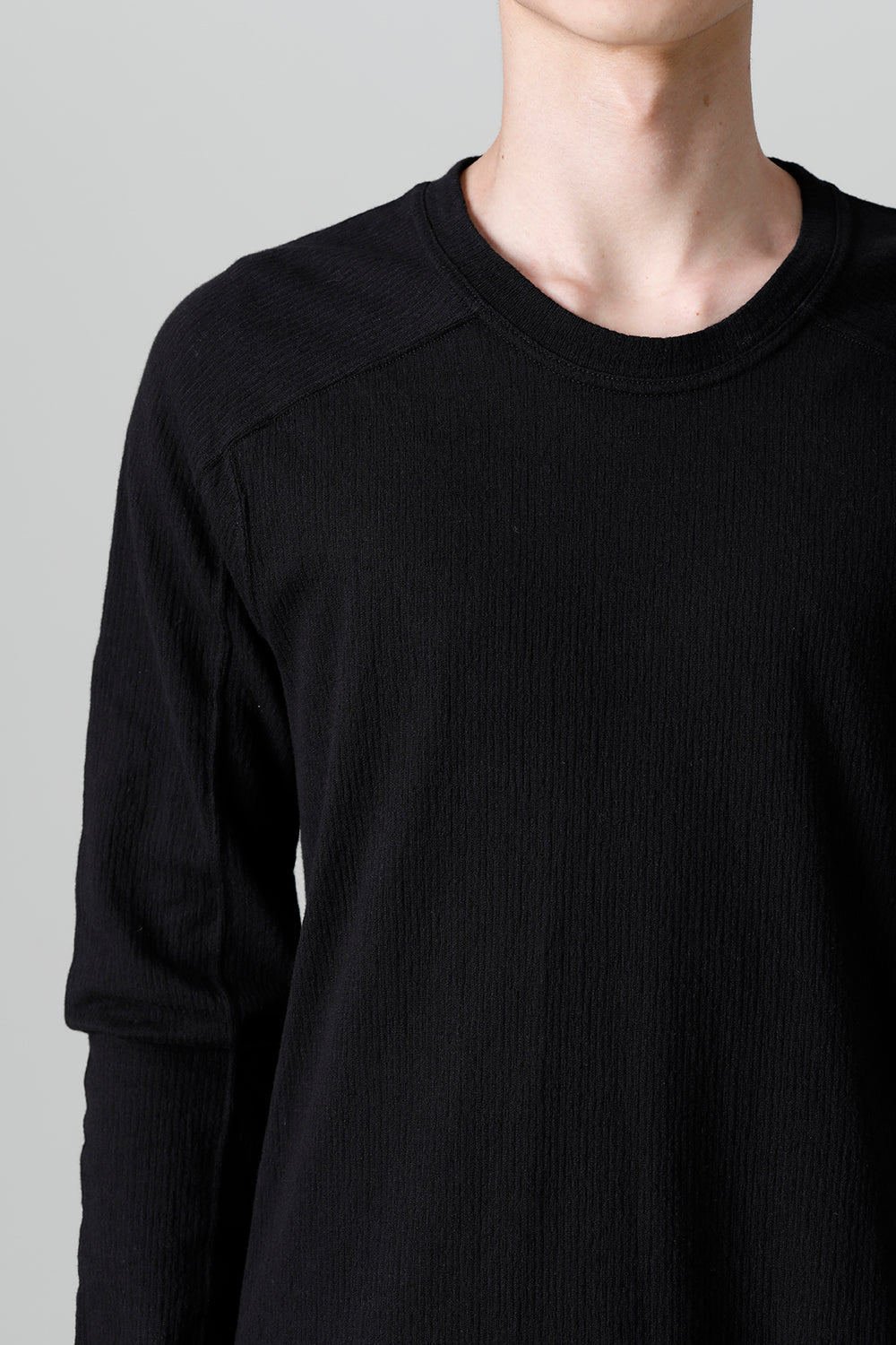 Brushed Cotton Round Long sleeve Cut & Sewn