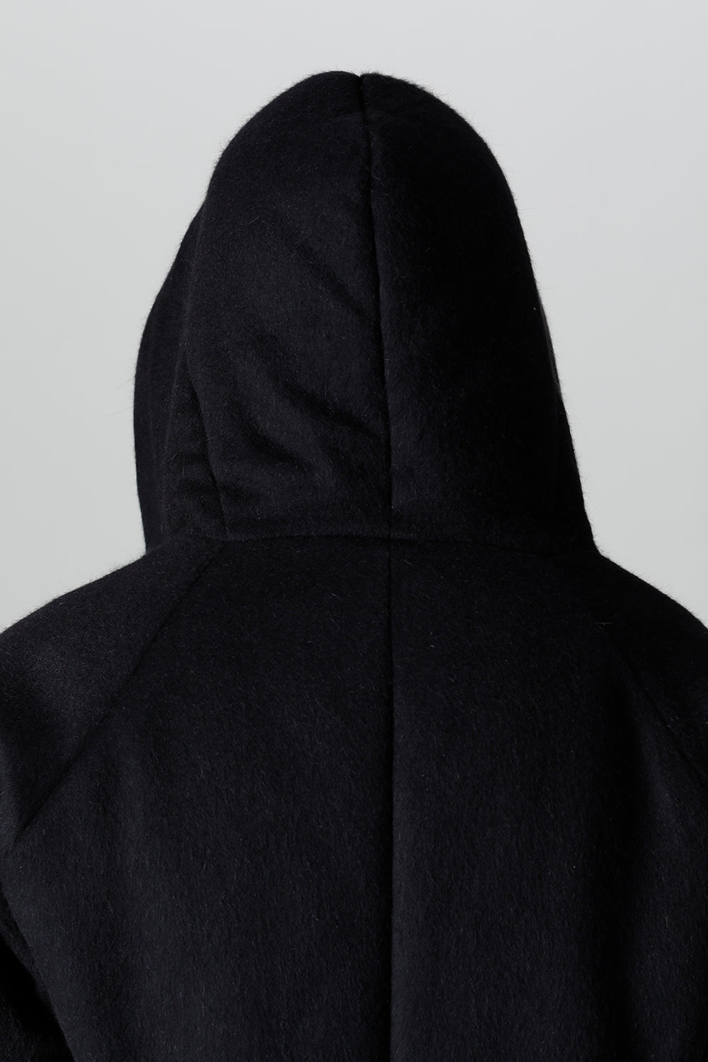 Hood Blouson Angora Wool Cashmere Beaver