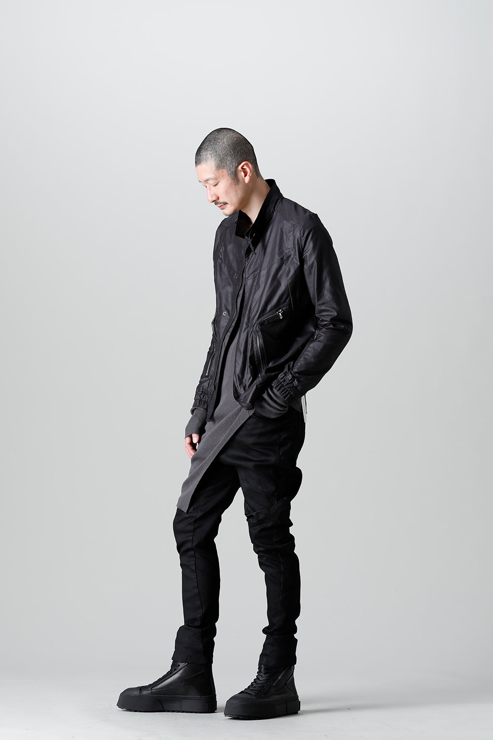 Cargo Blouson Polyester Cotton Cloth