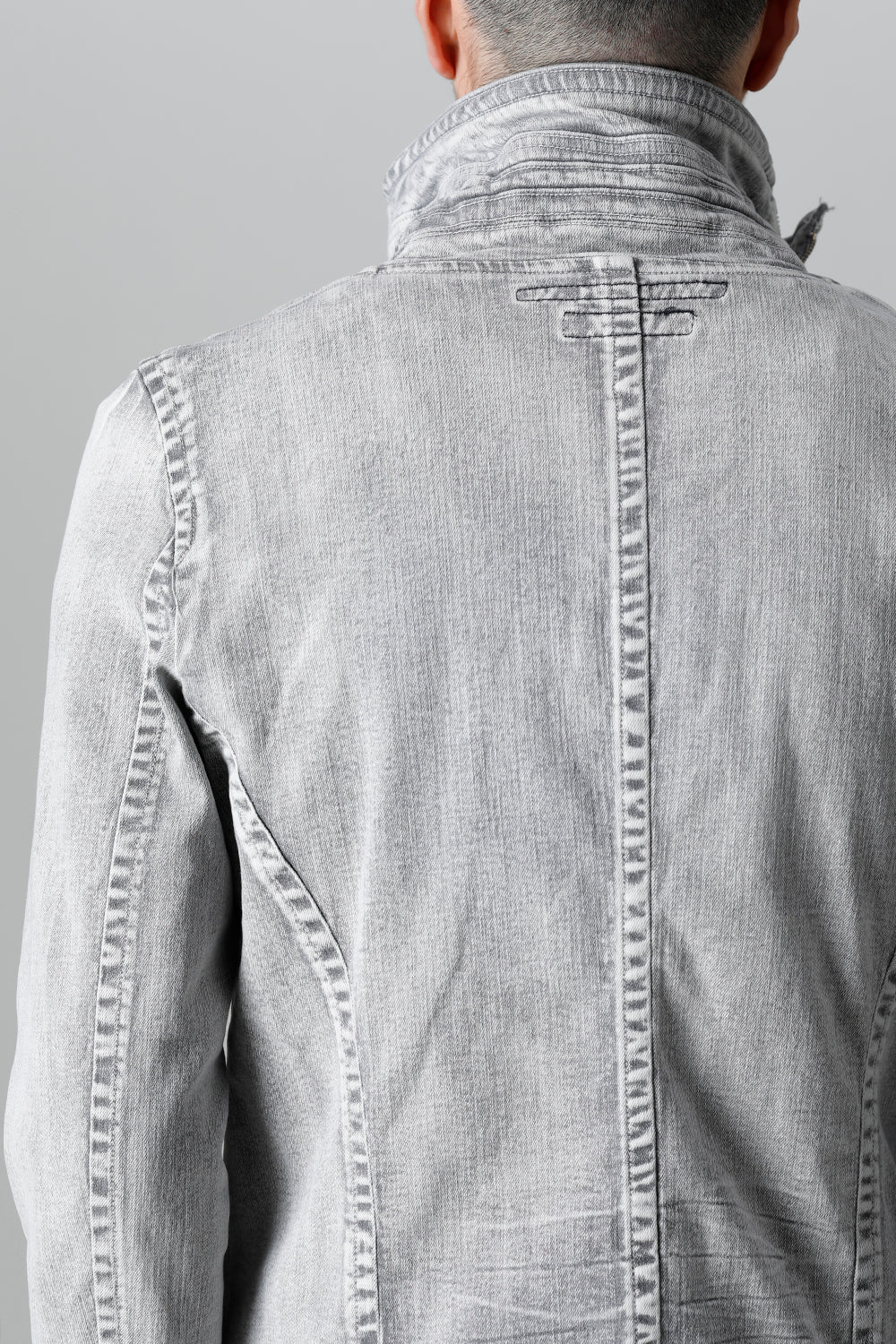 10.5oz Stretch Denim Covered Neck Jacket