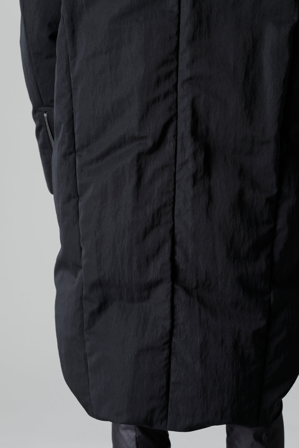 ダウンコート ウールナイロンツイル