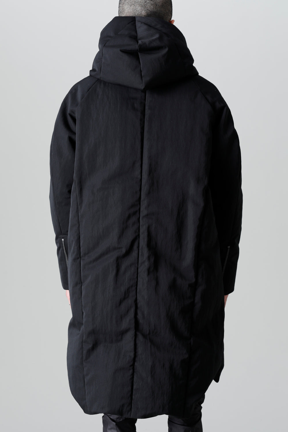 ダウンコート ウールナイロンツイル