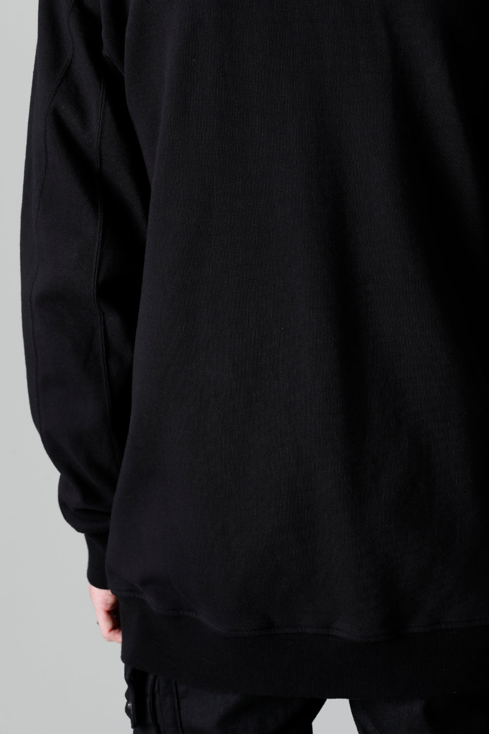 Front Zip Sweat Hoodie Black