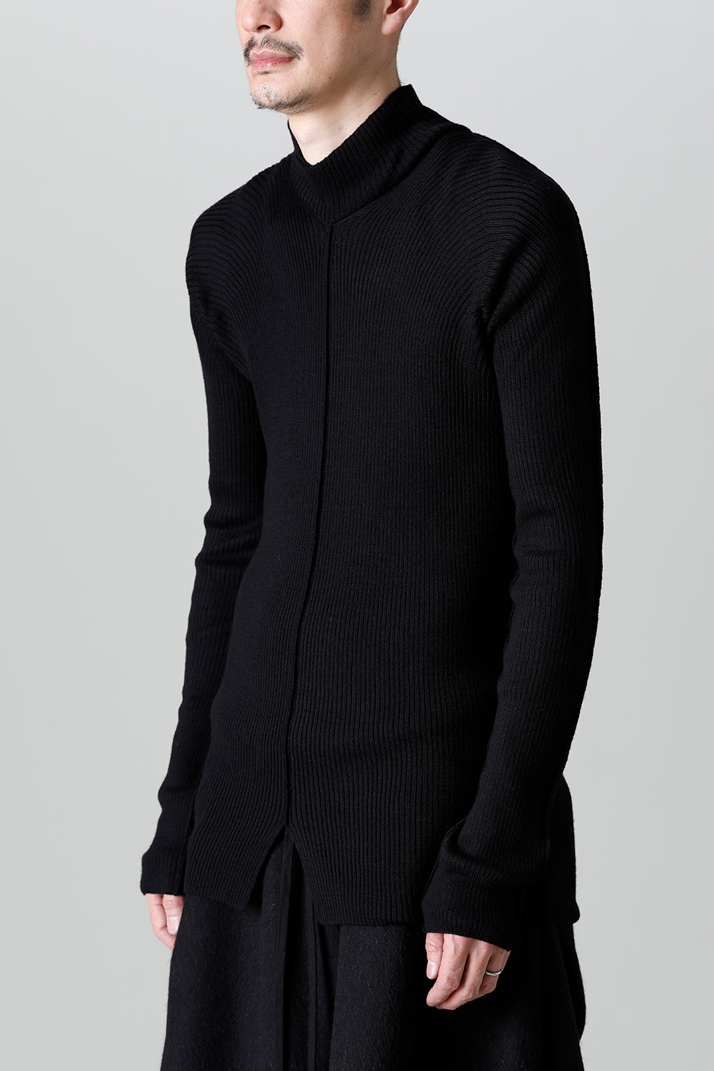 Wool Viscose High Neck Knit