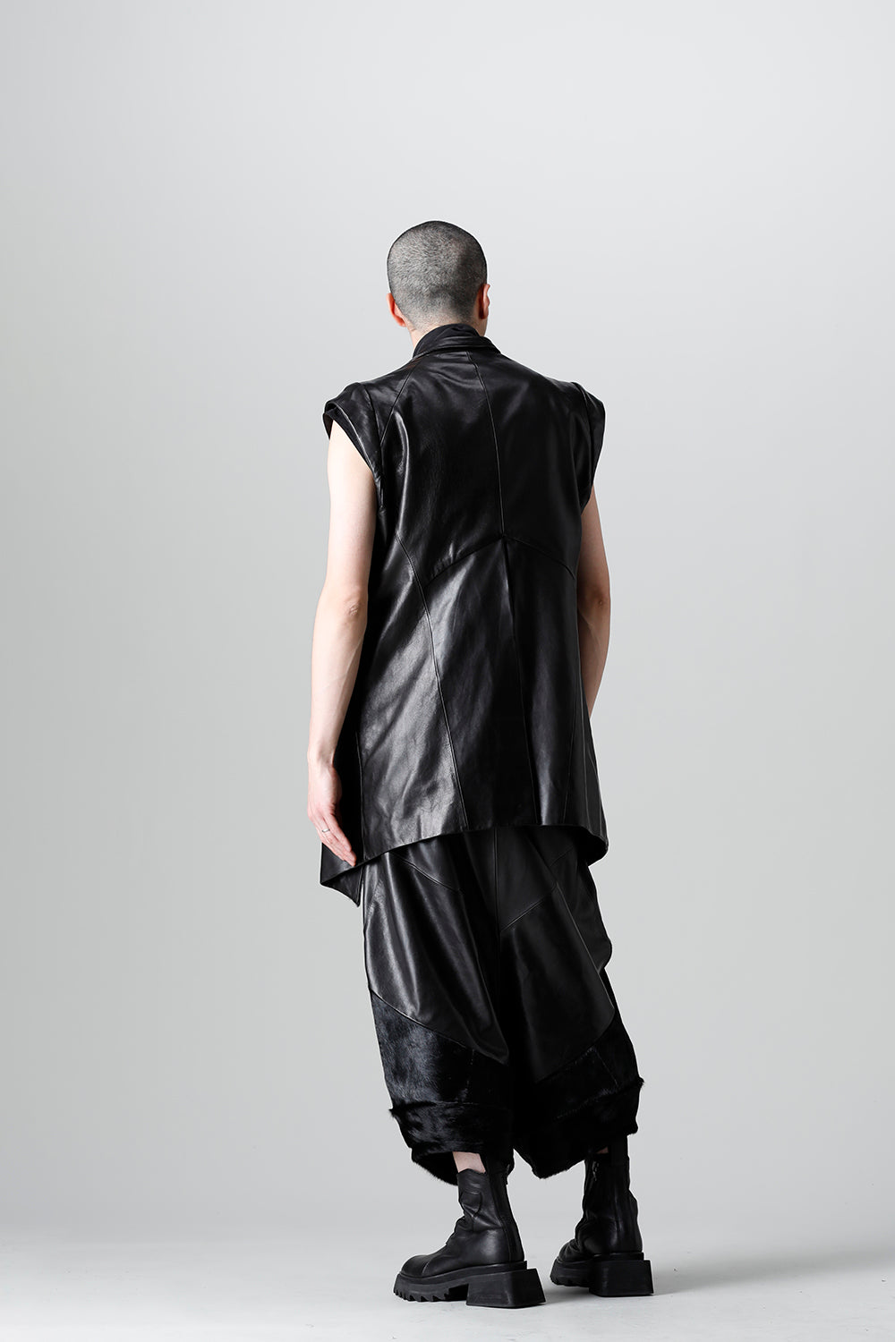 Lamb Skin / Cow Hair Sarouel pants