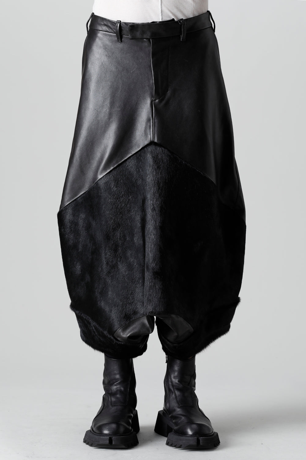 Lamb Skin / Cow Hair Sarouel pants