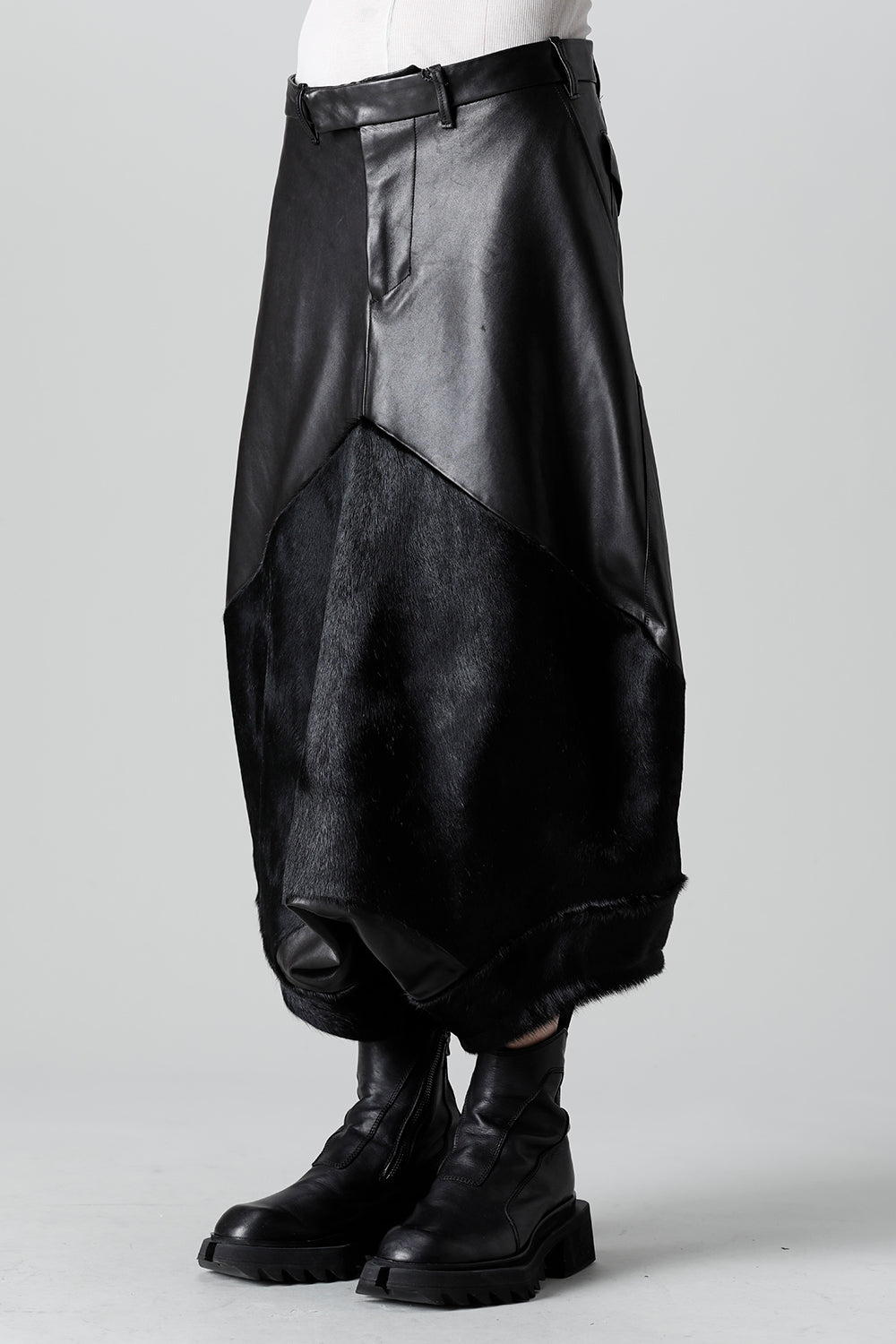 Lamb Skin / Cow Hair Sarouel pants